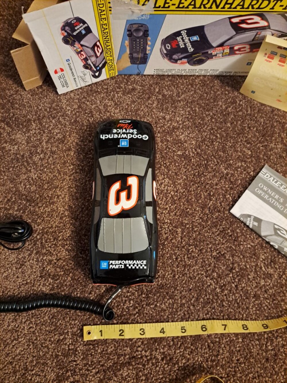 NIB Vintage Dale Earnhardt Sr #3 Goodwrench NASCAR Car Collectible Telephone - Picture 12 of 13